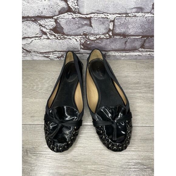 Kate Spade Black Patent Leather Slip On Bow Ballet Flats Shoes Women 6M US/36EU - Picture 16 of 16